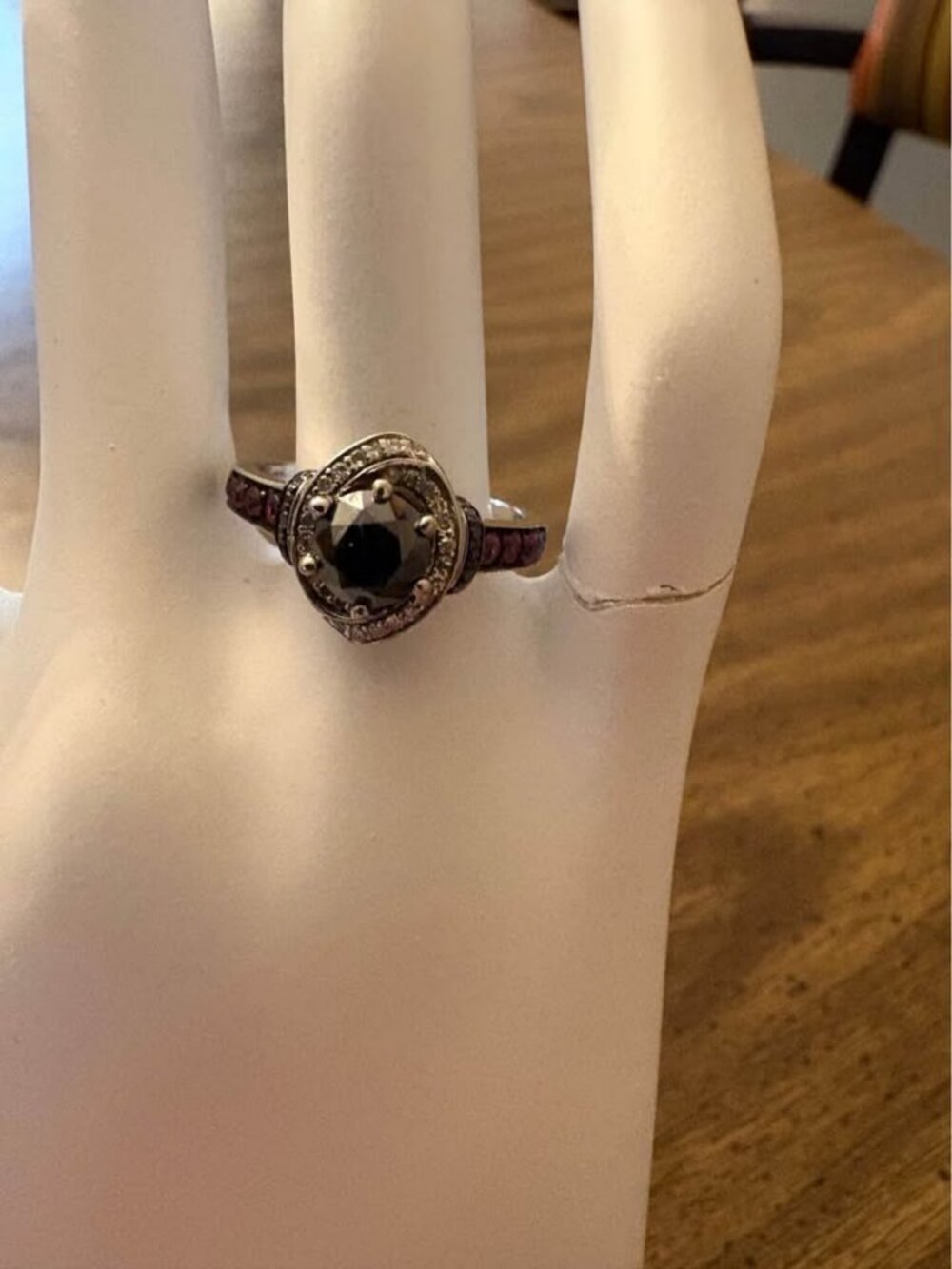 Sterling Silver 1.50 CTTW Natural Diamond Ring Size 7